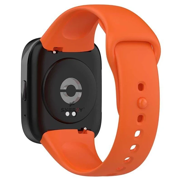 Sneezy Xiaomi Redmi Watch 3 Active Uyumlu PureLux Soft Silikon Kordon  Turuncu ürün görseli 1
