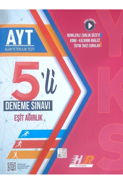HIZ VE RENK AYT EŞİT AĞIRLIK 5 DENEME ürün görseli 1