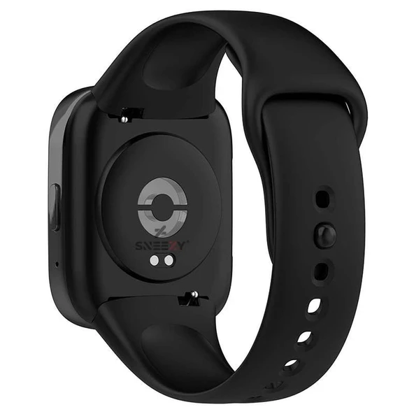 Sneezy Xiaomi Redmi Watch 3 Active Uyumlu PureLux Soft Silikon Kordon  Siyah ürün görseli 1