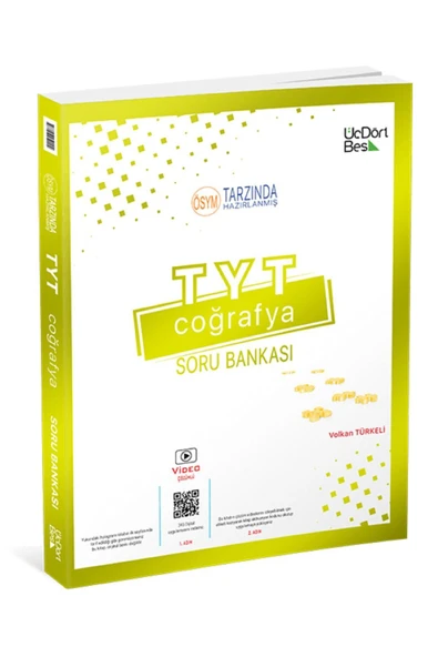 Tyt Coğrafya Soru Bankası 2023 345 Yayın Üçdörtbeş Güncel Içerik ürün görseli 1