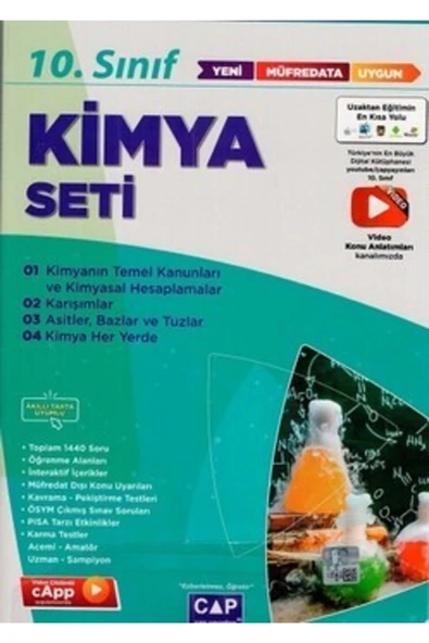 Yayınları 10. Sınıf Kimya Anadolu Seti - 2023 ürün görseli 1