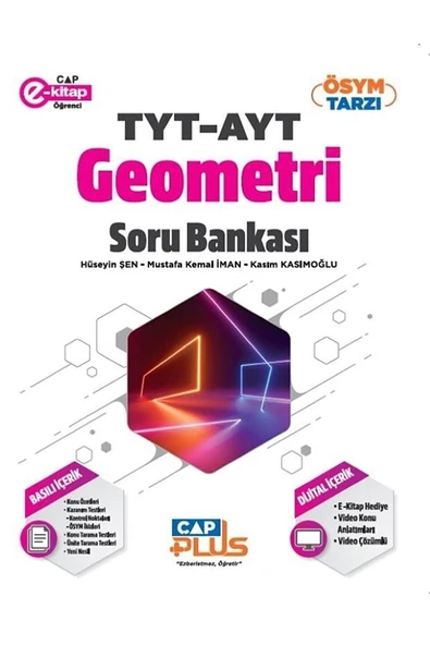 Yayınları Plus Serisi Tyt Ayt Geometri Soru Bankası 2023 ürün görseli 1
