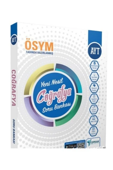 Toprak Yayıncılık Yeni Nesil Ayt Coğrafya Soru Bankası ürün görseli 1