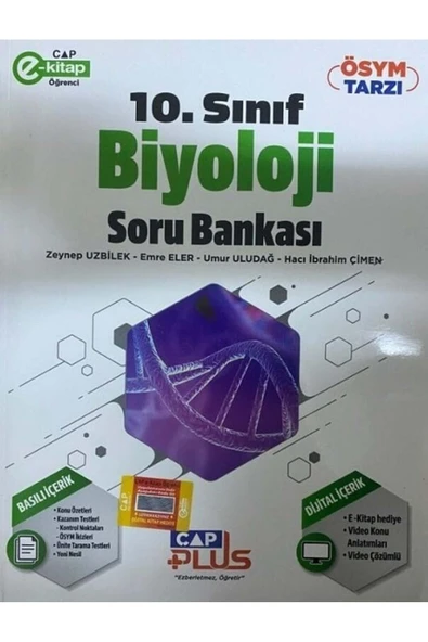 Çap Yayınları 10. Sınıf Biyoloji Plus Soru Bankası Çap Yayınları ürün görseli 1