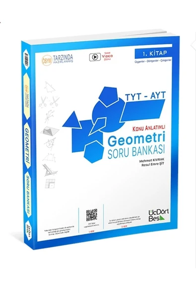 Tyt Ayt Geometri Soru Bankası (1. Kitap) Konu Anlatımlı Üçdörtbeş ('e Özel Güncel Baskı) ürün görseli 1