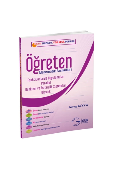 11. Sınıf Mat. Fonksiyonlarda Uygulamalar – Parabol – Denklem Ve Eşitsizlik Sistemleri - Olasılık ürün görseli 1