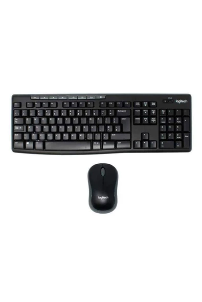 logitech MK270 920-004525 Nano USB Q TR Optik Siyah Kablosuz Klavye Mouse Set ürün görseli 1