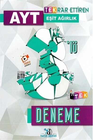 YAYIN DENİZİ AYT EŞİT AĞIRLIK TEKRAR ETTİREN 3 DENEME ürün görseli 1