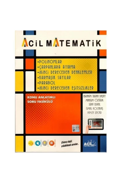 Acil Matematik Polinomlar Çarpanlara Ayırma 2. Dereceden Denklemler Karmaşık Sayılar 2024-2025 ürün görseli 1