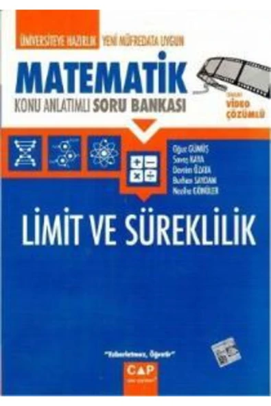 Çap Limit Süreklilik Konu Anlatımlı Soru Bankası ürün görseli 1