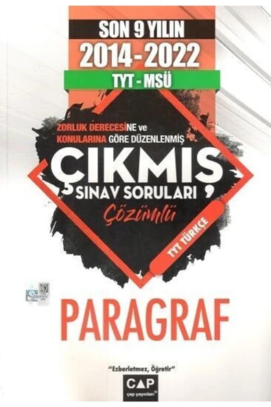 Yayınları Tyt Msü Paragraf 9 Yıl Çıkmış Sorular ürün görseli 1