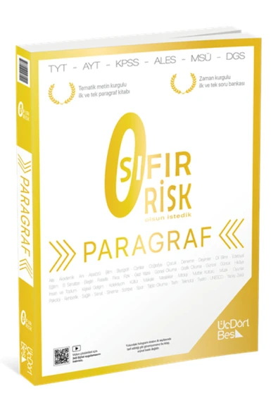 345 Paragraf Sıfır Risk Soru Bankası 2024-2025 ürün görseli 1
