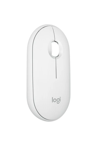 logitech M350s Pebble 2 Bluetooth Kablosuz Sessiz Kompakt Mouse - Beyaz ürün görseli 1