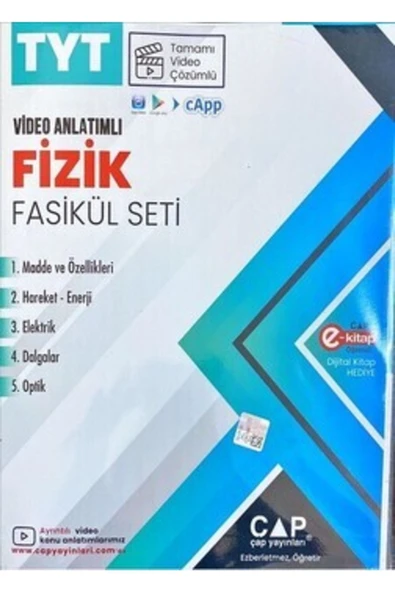 TYT Fizik Fasikül Seti / Kolektif / Çap Yayınları / 9786258139075 ürün görseli 1