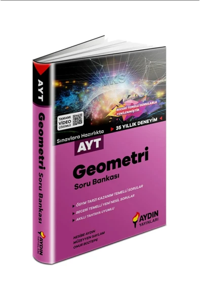 Ayt Geometri Soru Bankası Aydın Lise (kitapsenin'e Özel Güncel Baskıdır) ürün görseli 1