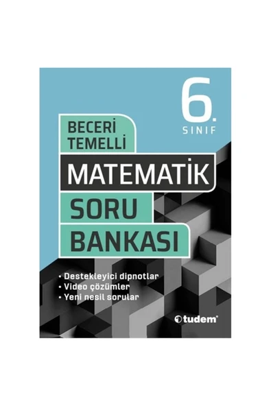 6. Sınıf Matematik Beceri Temelli Soru Bankası Tudem Yeni Basım 2025 ürün görseli 1