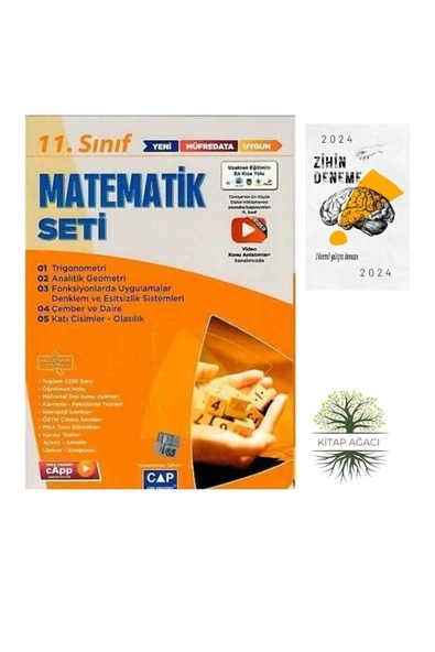 ÇAP 11.SINIF KONU ANLATIM MATEMATİK-FİZİK SET+ZİHİN DENEME(KİTAPAGACI) ürün görseli 1