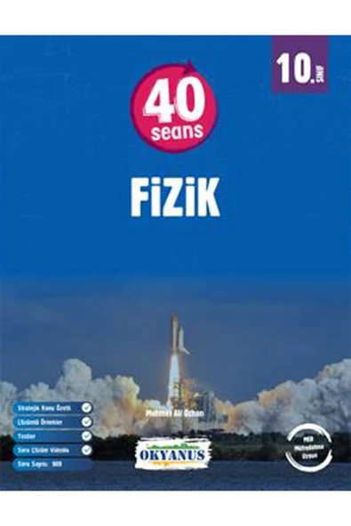 okyanus yayınları 10.sınıf 40 seansta fizik soru bankası ürün görseli 1