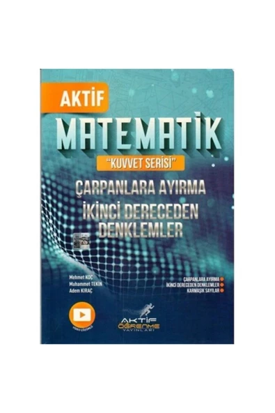 Matematik Çarpanlara Ayırma ve İkinci Dereceden Denklemler Aktif Öğrenme ürün görseli 1