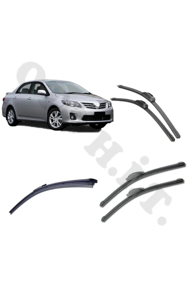 OTO H.İ.T. TOYOTA COROLLA SİLECEK TAKIMI 2007-2013 ÖN CAM SİLECEĞİ ürün görseli 1