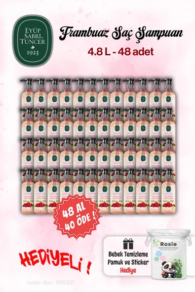48 AL 40 ÖDE Eyüp Sabri Tuncer Şampuan Sirke Frambuaz 100 ml ve Rosie ürün görseli 1