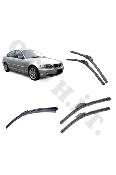 OTO H.İ.T. BMW E46 SİLECEK TAKIMI 3 SERİSİ ÖN CAM SİLECEĞİ ürün görseli 1
