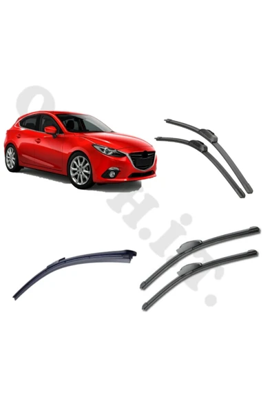 OTO H.İ.T. MAZDA 3 SİLECEK TAKIMI HATCHBACK 2014-2016 ÖN CAM SİLECEĞİ ürün görseli 1