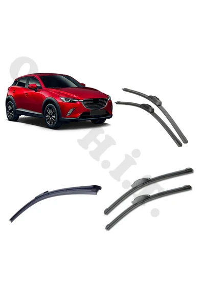 OTO H.İ.T. MAZDA CX-3 SİLECEK TAKIMI 2015-2018 ÖN CAM SİLECEĞİ ürün görseli 1