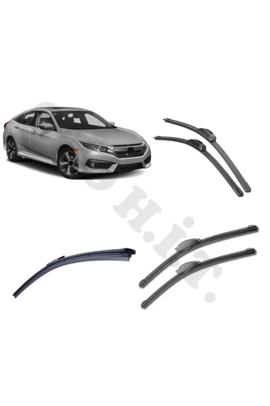 OTO H.İ.T. HONDA CİVİC SİLECEK TAKIMI 2017-2021 FC5 ÖN CAM SİLECEĞİ ürün görseli 1