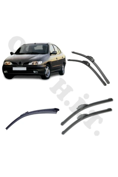 OTO H.İ.T. RENAULT MEGANE 1 SİLECEK TAKIMI ÖN CAM SİLECEĞİ ürün görseli 1