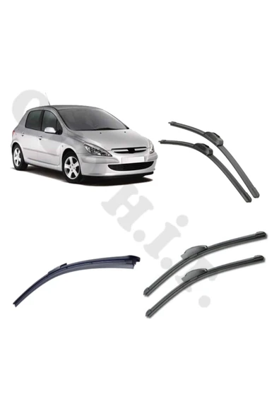 OTO H.İ.T. PEUGEOT 307 SİLECEK TAKIMI 2001-2004 ÖN CAM SİLECEĞİ ürün görseli 1