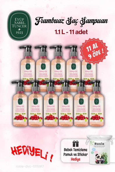 Eyüp Sabri Tuncer 11 AL 9 ÖDE Sirke Şampuan Frambuaz 100 ml ve Rosie ürün görseli 1