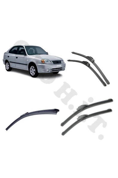 OTO H.İ.T. HYUNDAİ ACCENT SİLECEK TAKIMI ADMİRE ÖN CAM SİLECEĞİ ürün görseli 1
