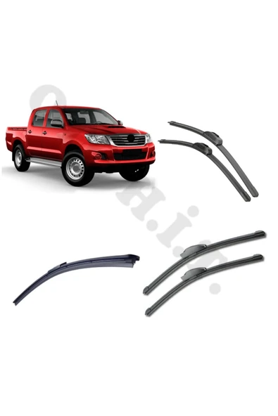 OTO H.İ.T. TOYOTA HİLUX SİLECEK TAKIMI 2005-2015 ÖN CAM SİLECEĞİ ürün görseli 1