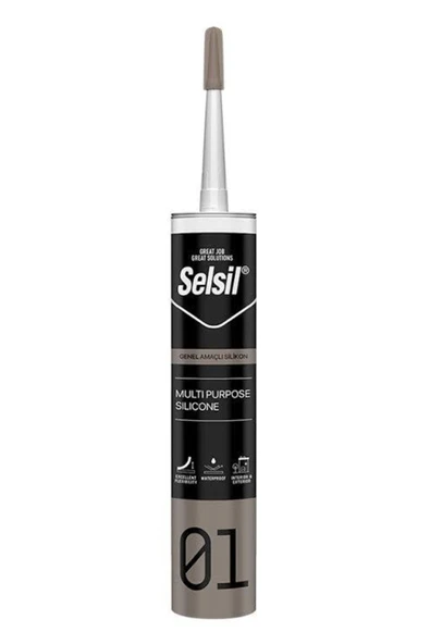 Selsil Genel Amaçlı Silikon Şeffaf 280 gr 1 adet ürün görseli 1