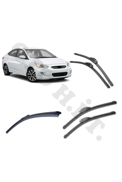 OTO H.İ.T. HYUNDAİ ACCENT BLUE SİLECEK TAKIMI 2011-2015 ÖN CAM SİLECEĞİ ürün görseli 1