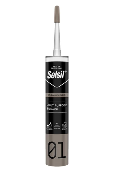 Selsil Şeffaf Silikon Genel Amaçlı 280 gr ürün görseli 1