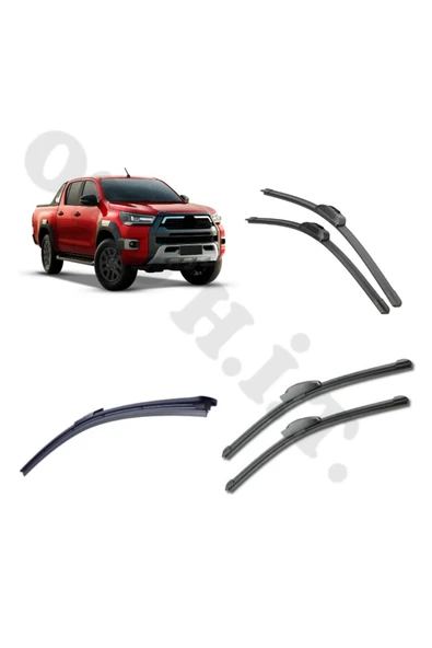 OTO H.İ.T. TOYOTA HİLUX SİLECEK TAKIMI 2016-2024 ÖN CAM SİLECEĞİ ürün görseli 1