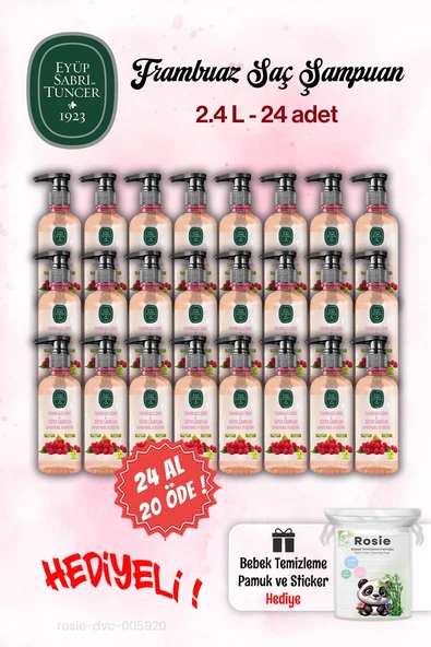 Eyüp Sabri Tuncer Şampuan 24 AL 20 ÖDE Sirke Frambuaz 100 ml ve Rosie ürün görseli 1