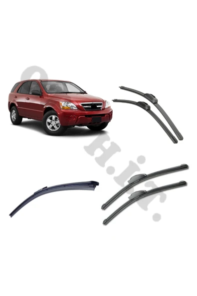 OTO H.İ.T. KİA SORENTO SİLECEK TAKIMI 2002-2009 ÖN CAM SİLECEĞİ ürün görseli 1