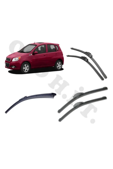 OTO H.İ.T. CHEVROLET AVEO SİLECEK TAKIMI 2006-2011 ÖN CAM SİLECEĞİ ürün görseli 1