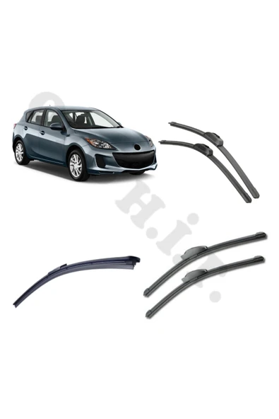 OTO H.İ.T. MAZDA 3 SİLECEK TAKIMI HATCHBACK 2009-2013 ÖN CAM SİLECEĞİ ürün görseli 1