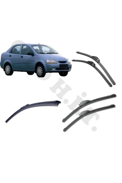 OTO H.İ.T. CHEVROLET KALOS SİLECEK TAKIMI 2005-2009 ÖN CAM SİLECEĞİ ürün görseli 1