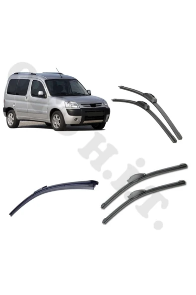 OTO H.İ.T. PEUGEOT PARTNER SİLECEK TAKIMI 2002-2009 ÖN CAM SİLECEĞİ ürün görseli 1