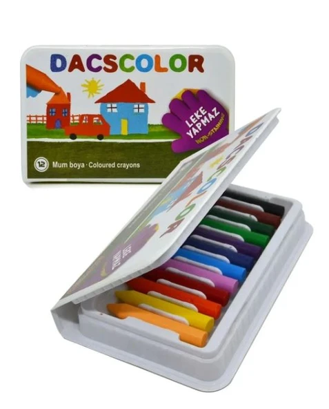 Alpino Dacscolor 12 Renk Pastel Mum Boya Leke Yapmaz ürün görseli 1