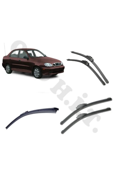 OTO H.İ.T. DAEWOO NUBİRA SİLECEK TAKIMI 1999-2005 ÖN CAM SİLECEĞİ ürün görseli 1