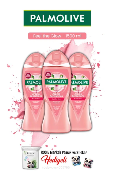 Palmolive 3'lü 500 ml Feel The Glow Manolya Özlü ve Rosie Hediye ürün görseli 1