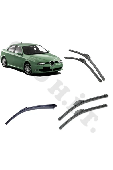 OTO H.İ.T. ALFA ROMEO 156 SİLECEK TAKIMI 1997-2007 ÖN CAM SİLECEĞİ ürün görseli 1