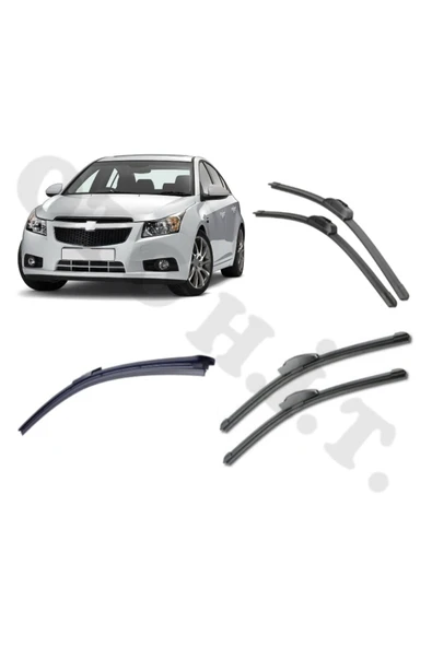 OTO H.İ.T. CHEVROLET CRUZE SİLECEK TAKIMI HATCHBACK - SEDAN 2009-2013 ÖN CAM SİLECEĞİ ürün görseli 1