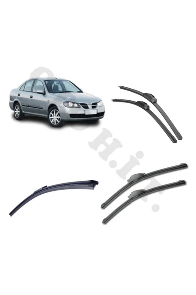 OTO H.İ.T. NİSSAN ALMERA SİLECEK TAKIMI 2000-2006 ÖN CAM SİLECEĞİ ürün görseli 1